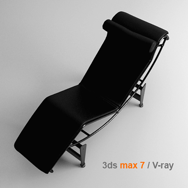 3d max design le corbusier - le corbusier lc4 by lajhar